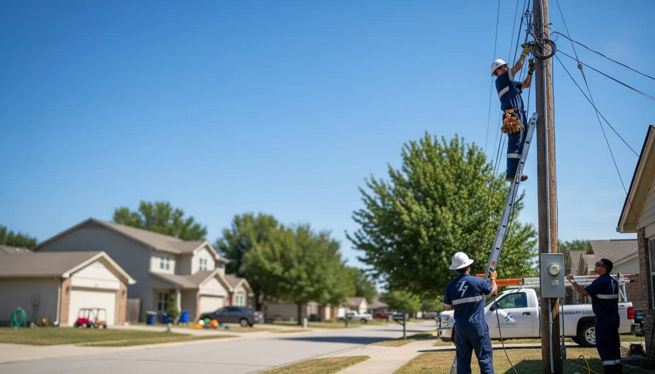 Residential electrician providing installation services in Wall, SD